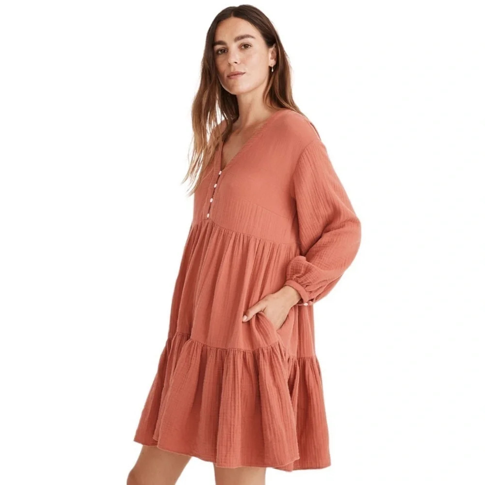 Madewell Lightspun Colette Mini Dress size 0 style NB834 (Fall 2021)